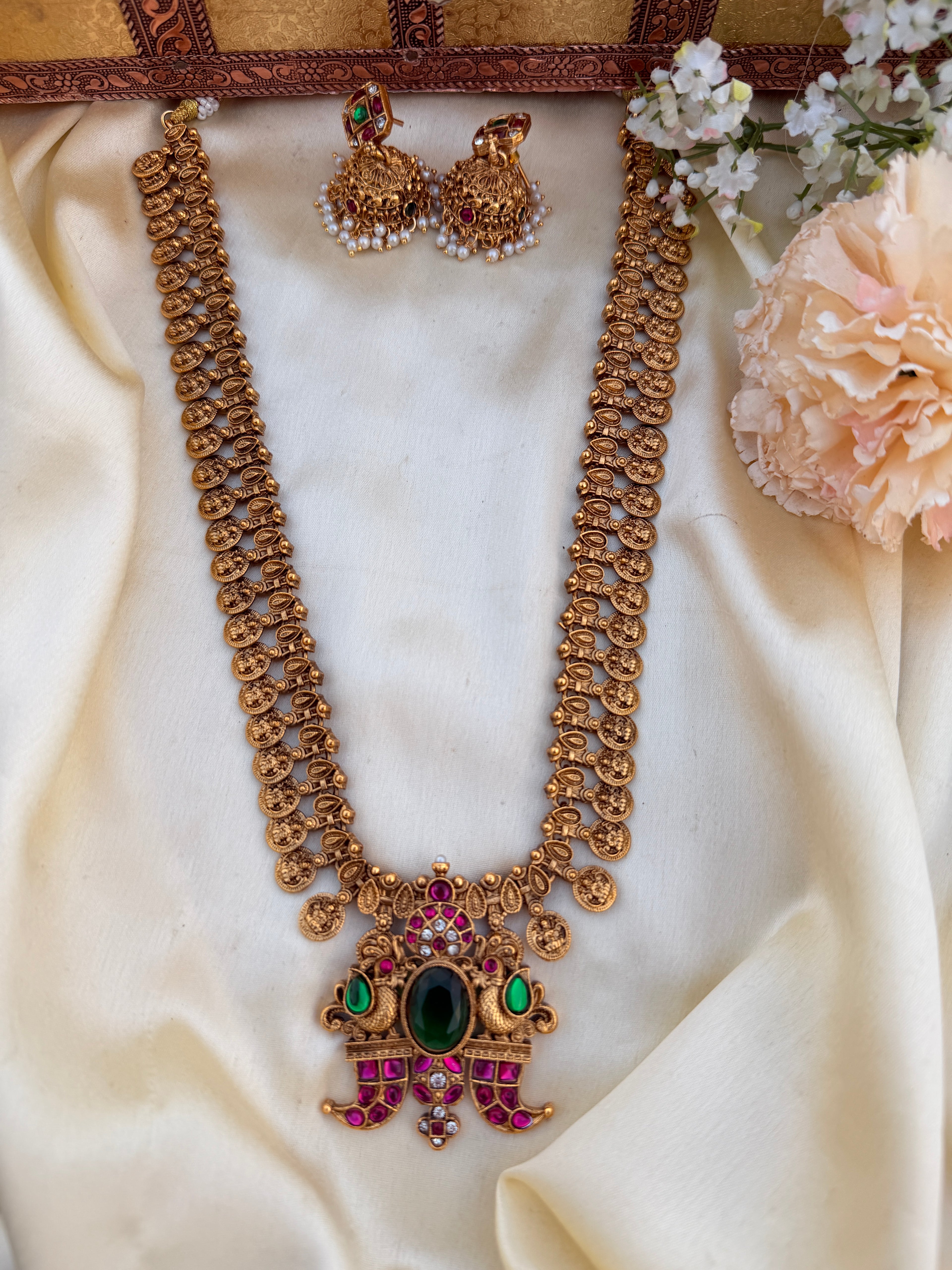 Antique Jadau Style Kasu Haram