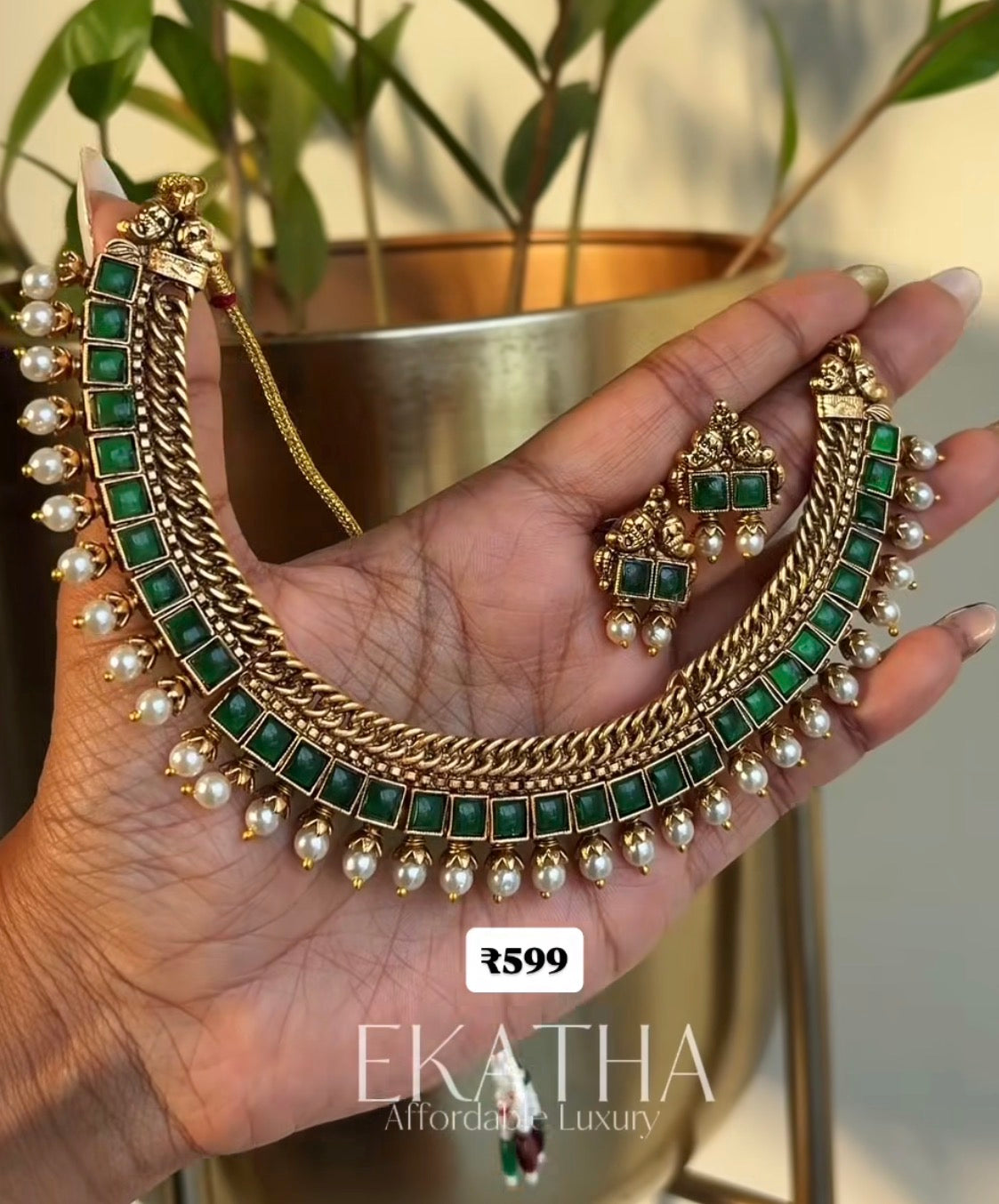 Kada braid necklace (EK073)