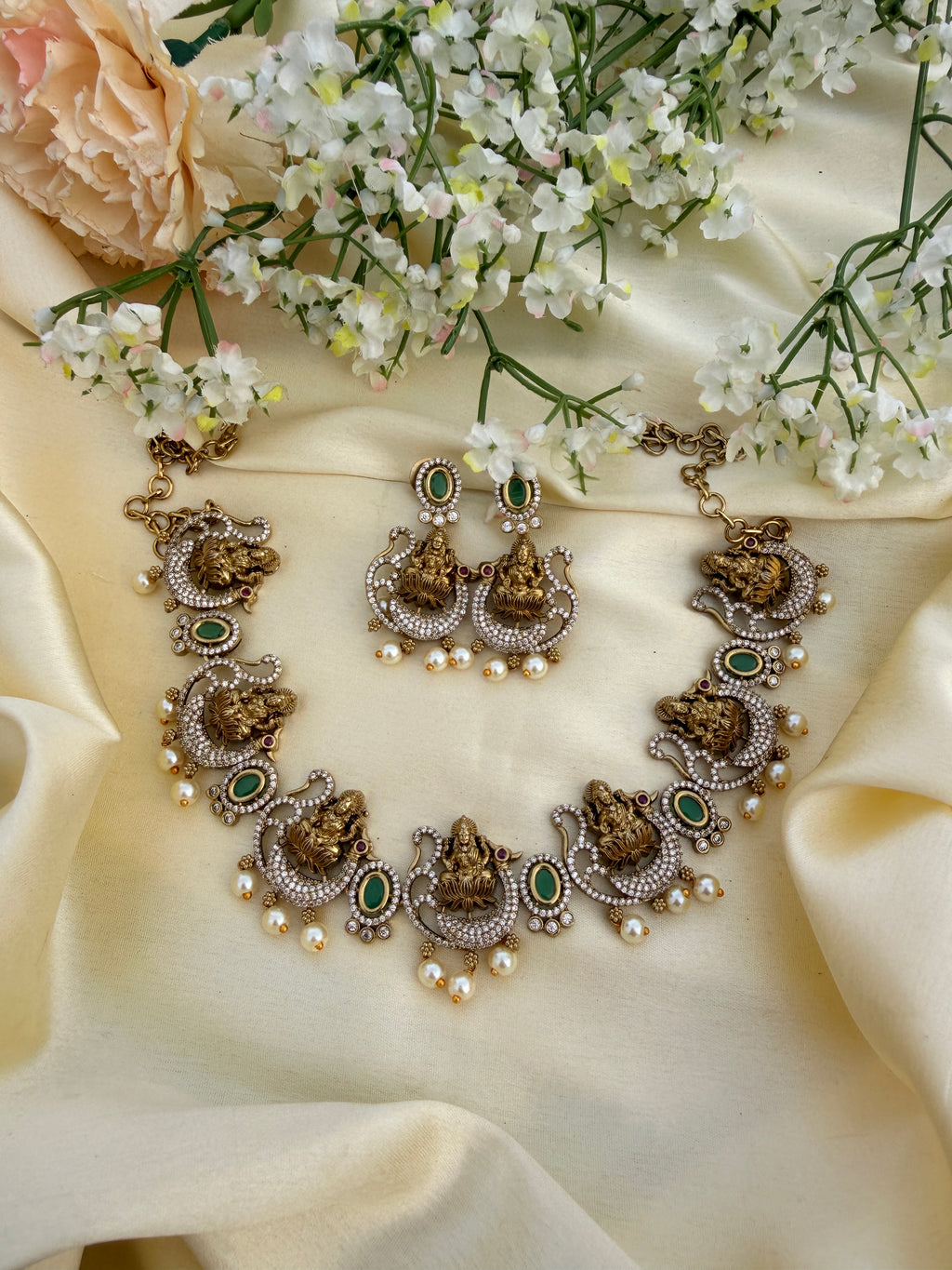Saptha Lakshmi AD necklace
