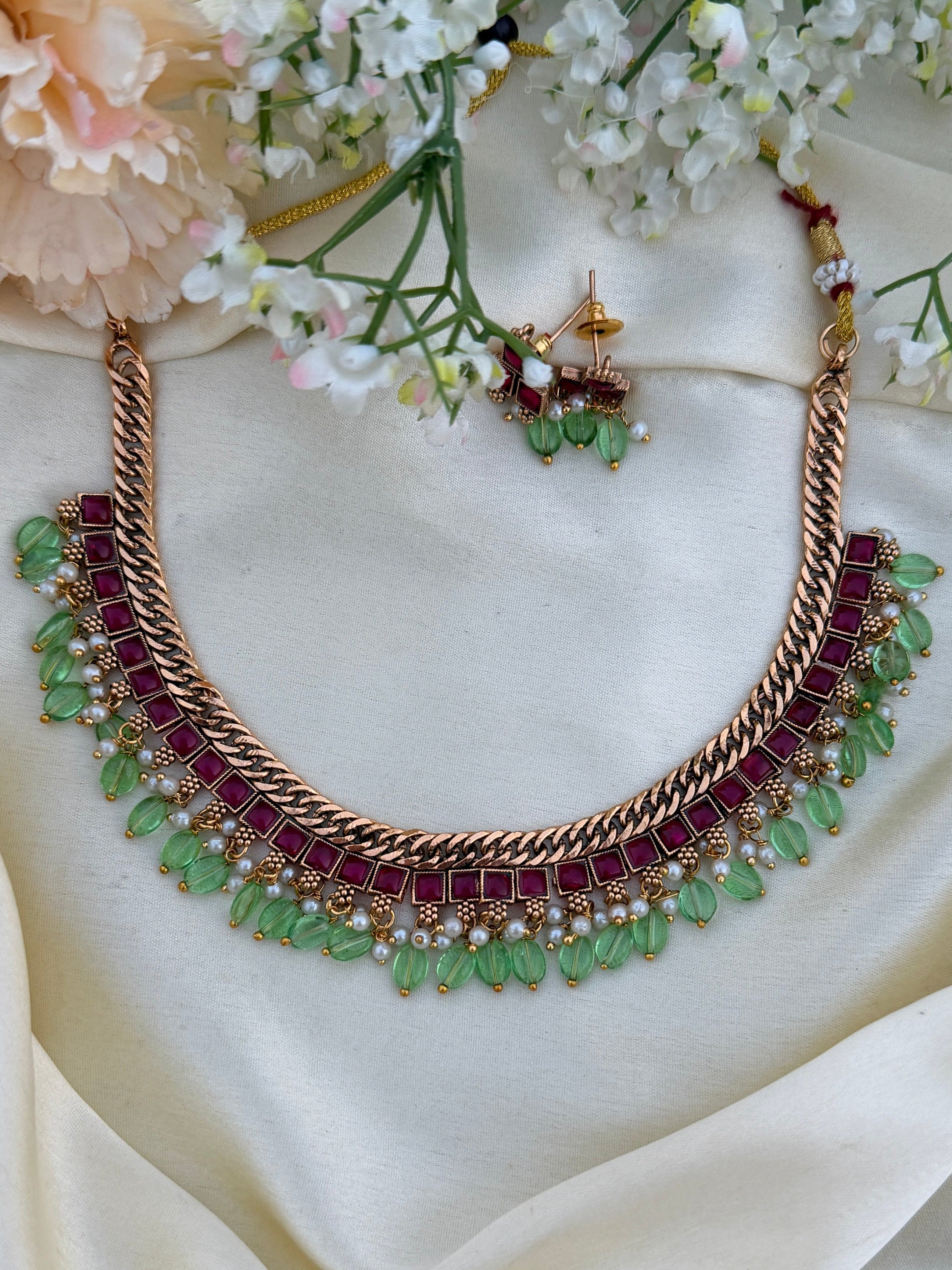 Kada braid necklace