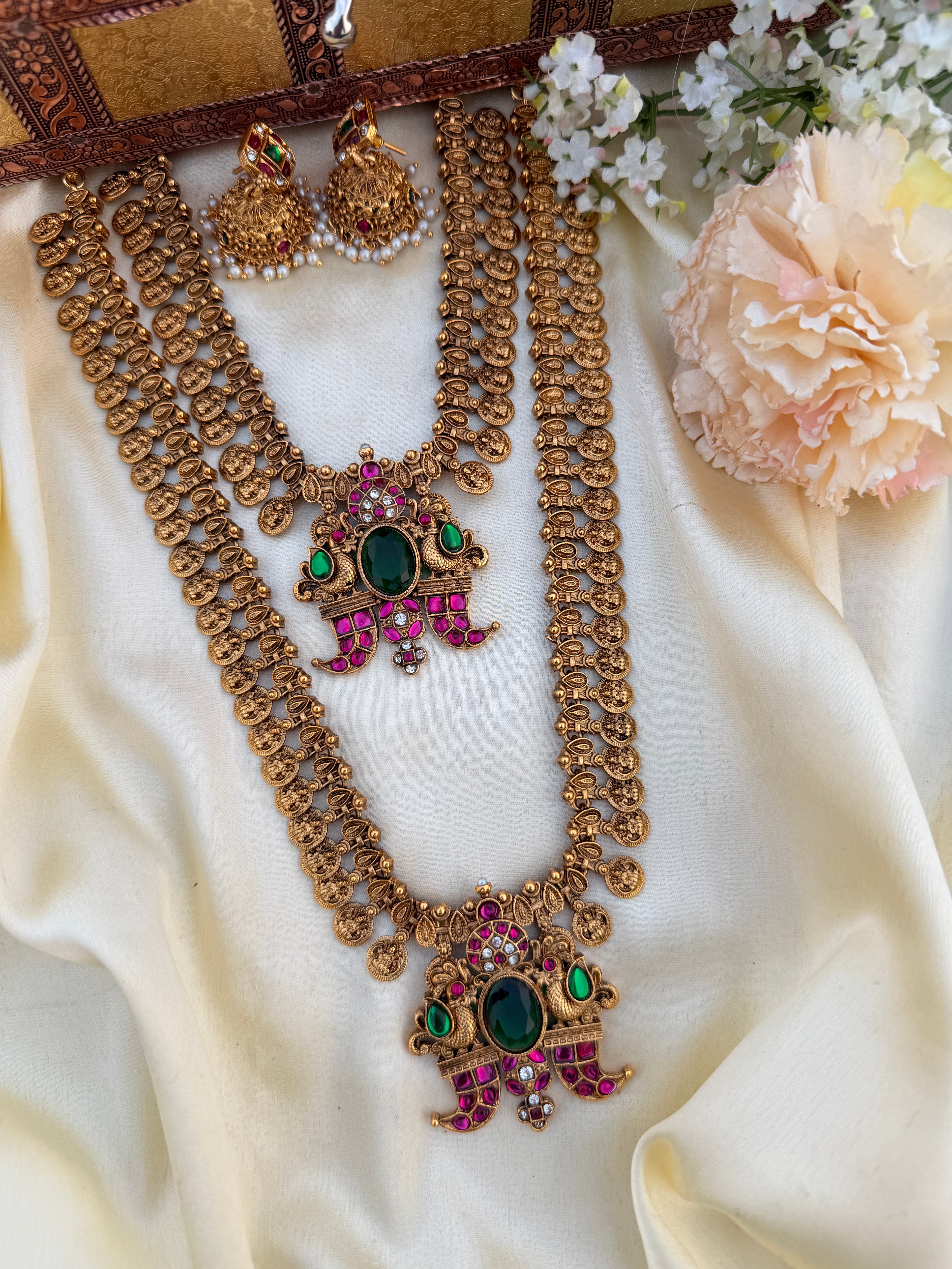 Antique Jadau Style Kasu Combo Set