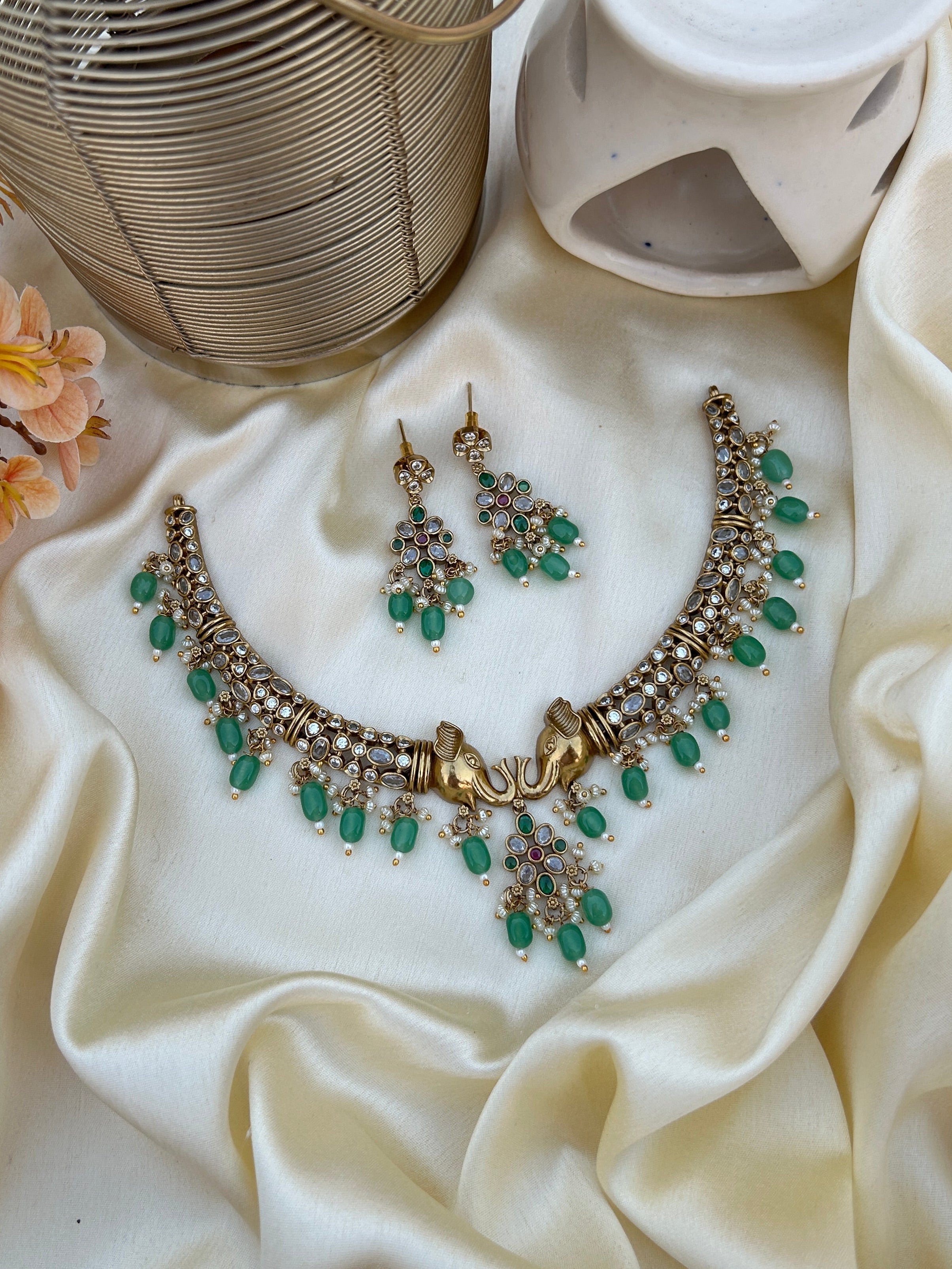 Tusker Swara necklace (EK066)